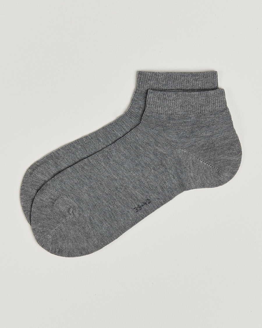 Falke Happy 2-Pack Cotton Sneaker Socks Light Grey Melange – Grijs