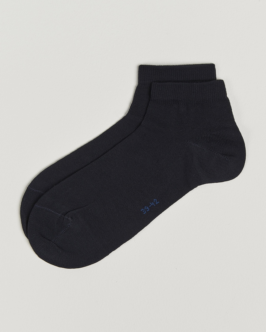 Falke Happy 2-Pack Cotton Sneaker Socks Dark Navy – Blauw
