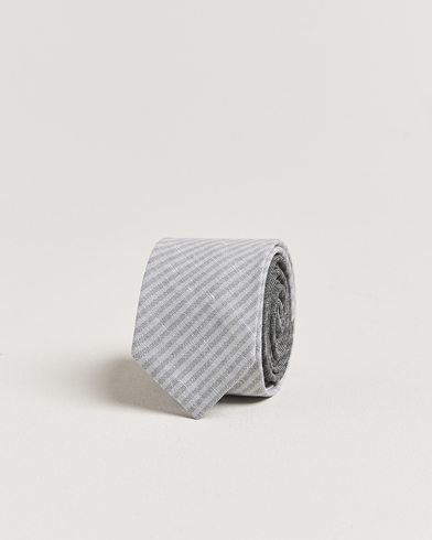 Thom Browne Uni Stripe Tie Light Grey – Grijs