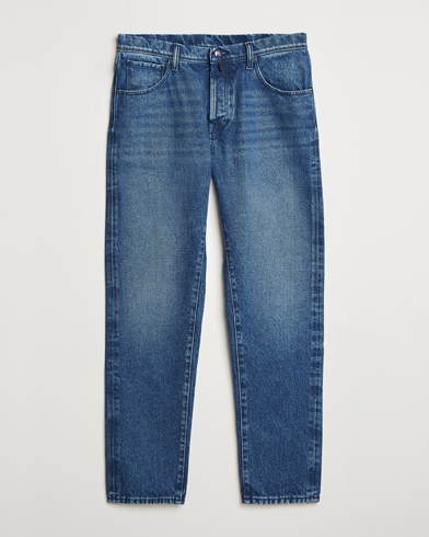 Incotex 5-Pocket Stretch Denim Dark Wash – Blauw