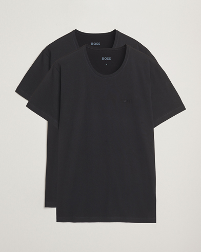 Heren | Kleding | BOSS BLACK | 2-Pack Relaxed Fit Crew Neck T-Shirt Black