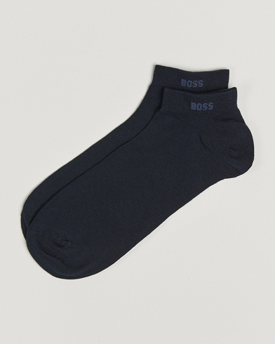 BOSS BLACK 2-Pack Sneaker Socks Dark Blue – Blauw