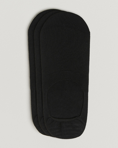 BOSS BLACK 3-Pack Invisible Socks Black – Zwart
