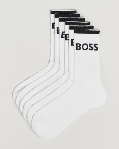 BOSS BLACK 6-Pack Sport Socks White – Wit