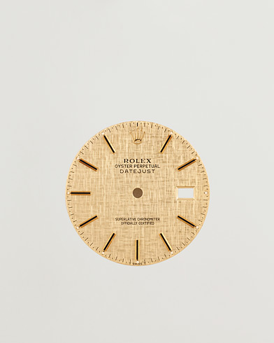 Rolex Pre-Owned Rolex Datejust 5 ref Linen Dial – Goud