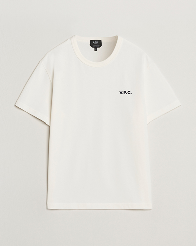 Heren | | A.P.C. | Boxy Fit Petit VPC T-Shirt White/Dark Navy
