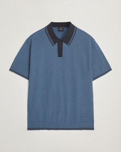 PS Paul Smith Knitted Polo Blue – Blauw