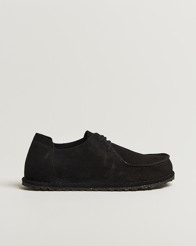 BIRKENSTOCK Utti Lace Suede Loafer Black – Zwart