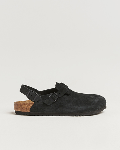 BIRKENSTOCK Tokio Classic Footbed Black Suede – Zwart