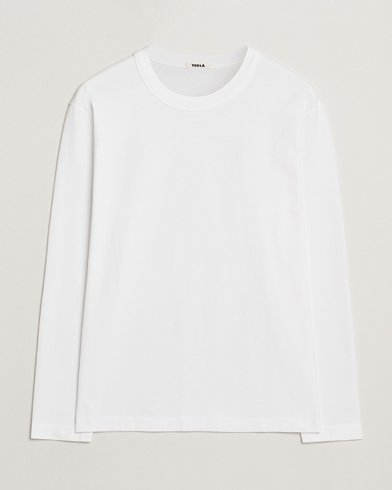 Tekla Organic Cotton Long Sleeve T-Shirt White – Wit