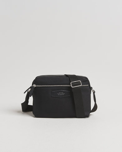 Smythson Canvas Norton Crossbody Bag Black – Zwart