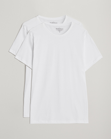 Bread & Boxers 2-Pack Lightweight Cotton T-Shirt White – Wit
