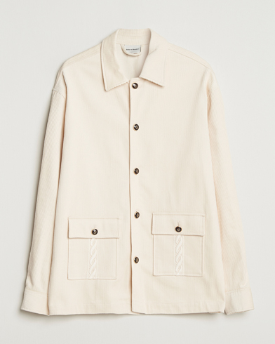 Drôle de Monsieur Corduroy Overshirt Ecru – Wit