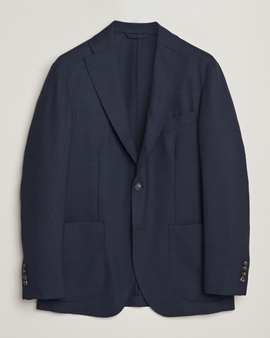 Eton Wool Lana Tech Soft Blazer Navy Blue – Blauw