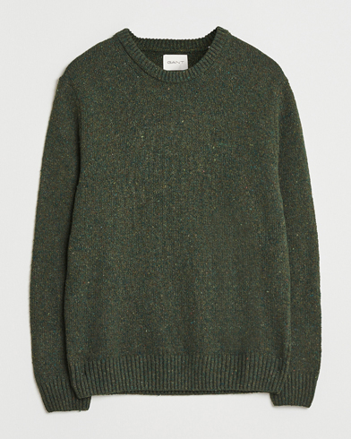 Gant Neps Wool Crew Neck Country Green – Groen