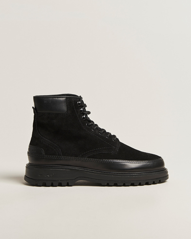 GANT Clafton Felt Lined Suede Boot Black – Zwart