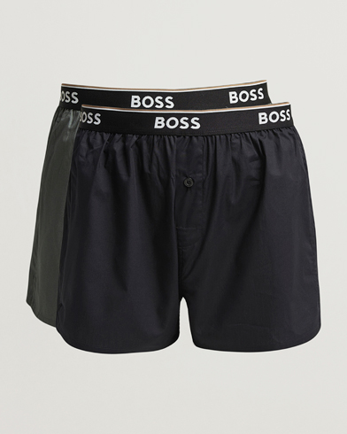 Heren | BOSS BLACK | BOSS BLACK 2-Pack Boxer Shorts Green/Black