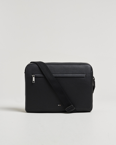 BOSS BLACK Ray Flap Messenger Bag Black – Zwart