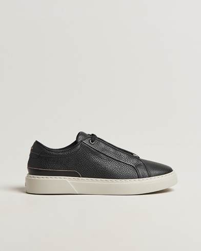 Heren | BOSS CAMEL | BOSS CAMEL Gary Leather Sneaker Black
