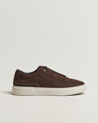 Heren | BOSS CAMEL | BOSS CAMEL Gary Nubuck Sneaker Dark Brown