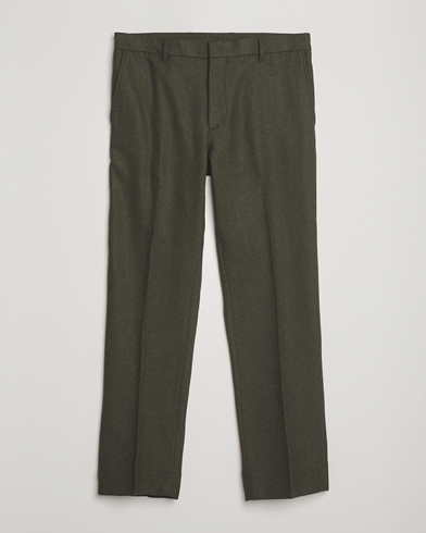 J.Lindeberg Soren Cash Stretch Flannel Trousers Forest Green – Groen