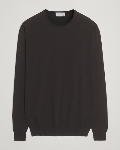John Smedley Lundy Extra Fine Merino Crew Neck Faulkner Brown – Bruin