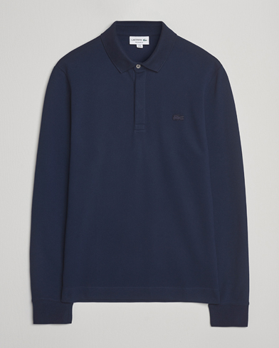 Lacoste Paris Long Sleeve Polo Piké Navy Blue – Blauw