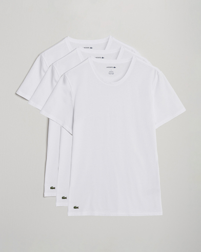 Lacoste 3-Pack Crew Neck T-Shirt White – Wit