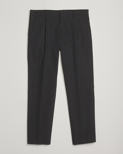 NN07 Bill Wool Pleated Trousers Black Multi – Zwart