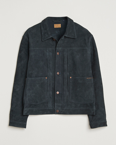 Heren | Nudie Jeans | Nudie Jeans Dante II Suede Jacket Navy