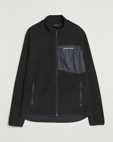 Peak Performance Pile Full Zip Black – Zwart