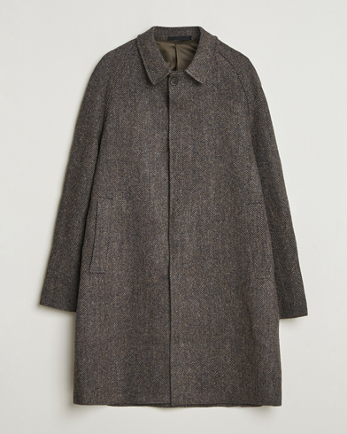 Walker Slater Watson Harris Tweed Herringbone Coat Dark Brown – Bruin