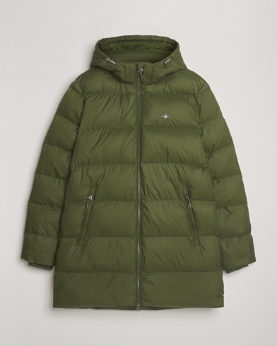 Gant The Active Cloud Mid Length Jacket Country Green – Groen