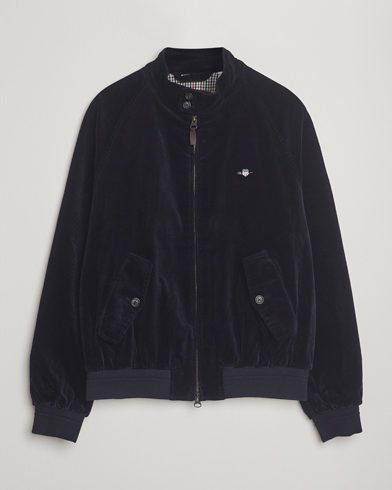 Gant Corduroy Harrington Jacket Evening Blue – Blauw