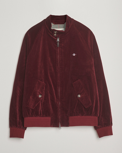 Gant Corduroy Harrington Jacket Plumped Red – Rood