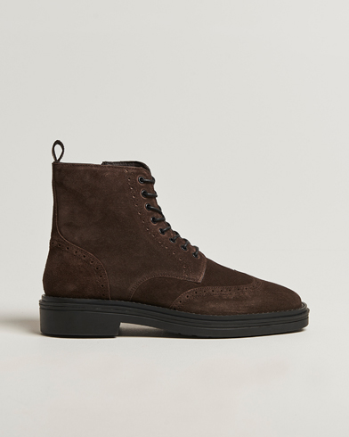 Gant Boggar Suede Brouge Boot Espresso Brown – Bruin
