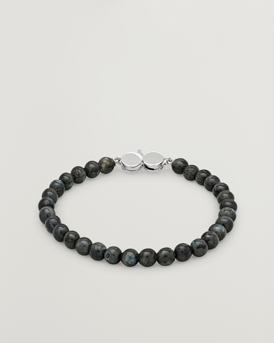Tom Wood Cove Bracelet Slim Black Larvikite – Zwart