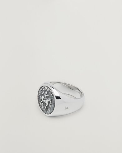 Tom Wood Coin Pinky Ring Silver – Zilver
