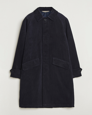 Heren | Aspesi | Aspesi Corduroy Raglan Coat Navy