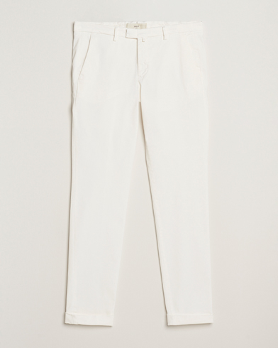 Briglia 1949 Slim Fit Cotton Stretch Chino Off White – Wit