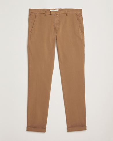 Briglia 1949 Slim Fit Cotton Stretch Chino Mid Brown – Bruin