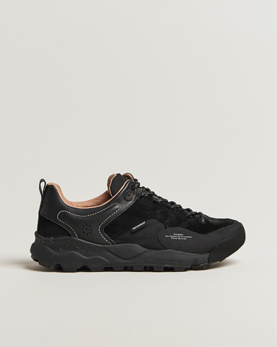 Flower Mountain Back Country Suede/Leather Sneaker Black – Zwart
