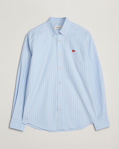 Forét Flag Regular Fit Oxford Shirt Light Blue Stripe – Blauw
