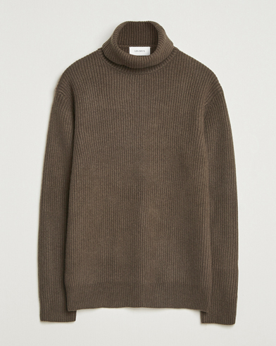 LES DEUX Eddie Wool Rib Rollneck Teak – Bruin
