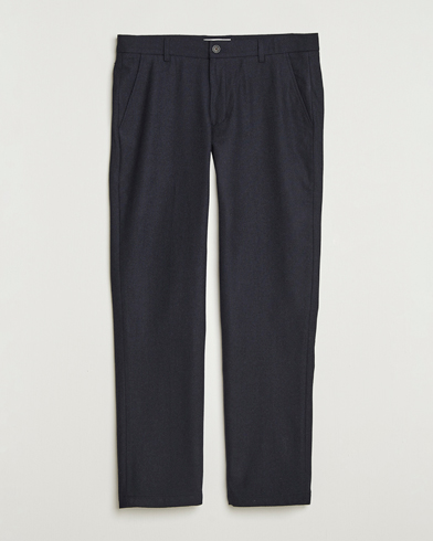 LES DEUX Como Reg Wool Pants Dark Navy – Blauw