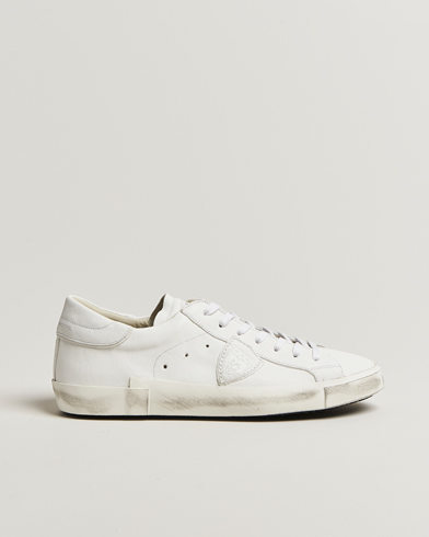 Philippe Model Prsx Low Top Leather Sneakers White – Wit