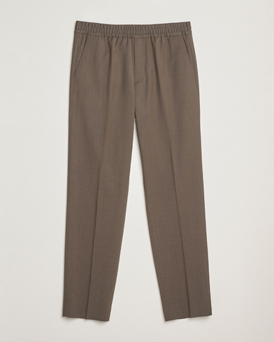 Filippa K Theo Relaxed Wool Trousers Driftwood – Bruin