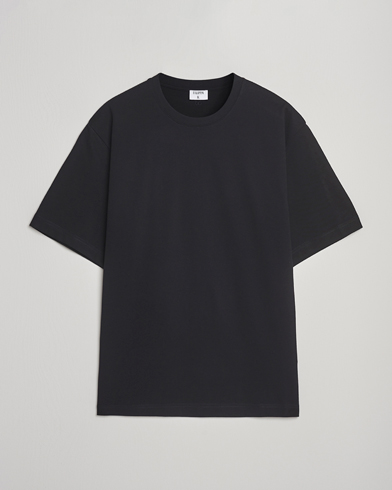 Filippa K Heavy Cotton Crew Neck T-Shirt Black – Zwart