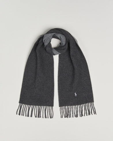 Heren | Polo Ralph Lauren | Polo Ralph Lauren Reversible Wool Scarf Grey Heather