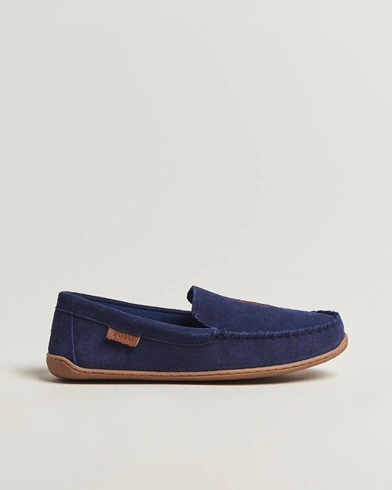 Heren | Polo Ralph Lauren | Polo Ralph Lauren Brenan Slipper Navy Suede